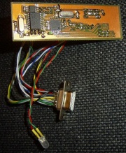 Platine mit Comm-Buchse + LED